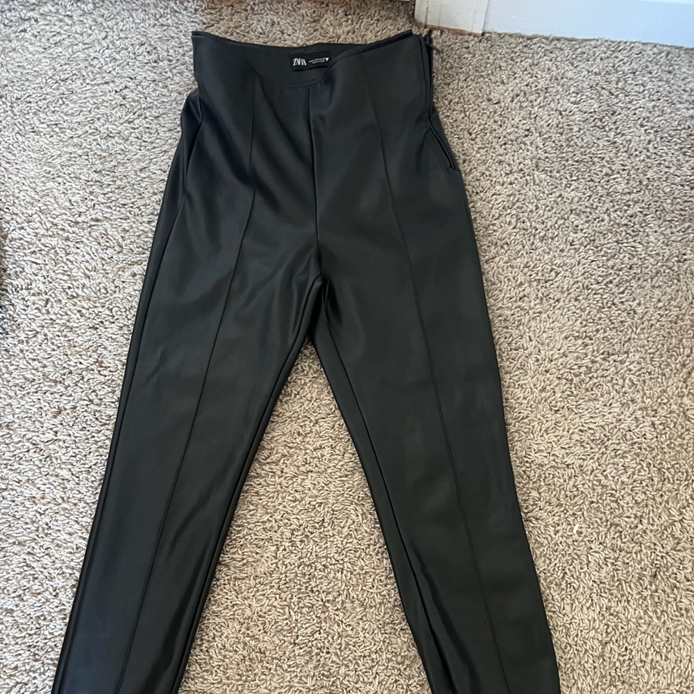 Zara leather pants size S